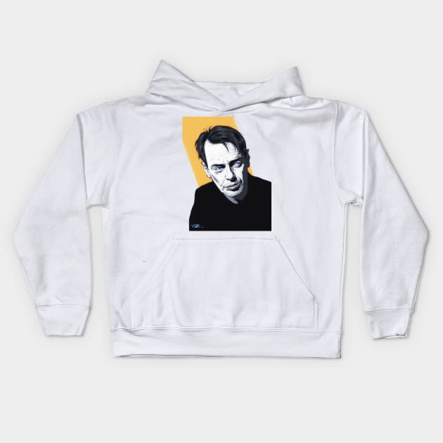 Steve Buscemi - An illustration by Paul Cemmick Kids Hoodie by PLAYDIGITAL2020